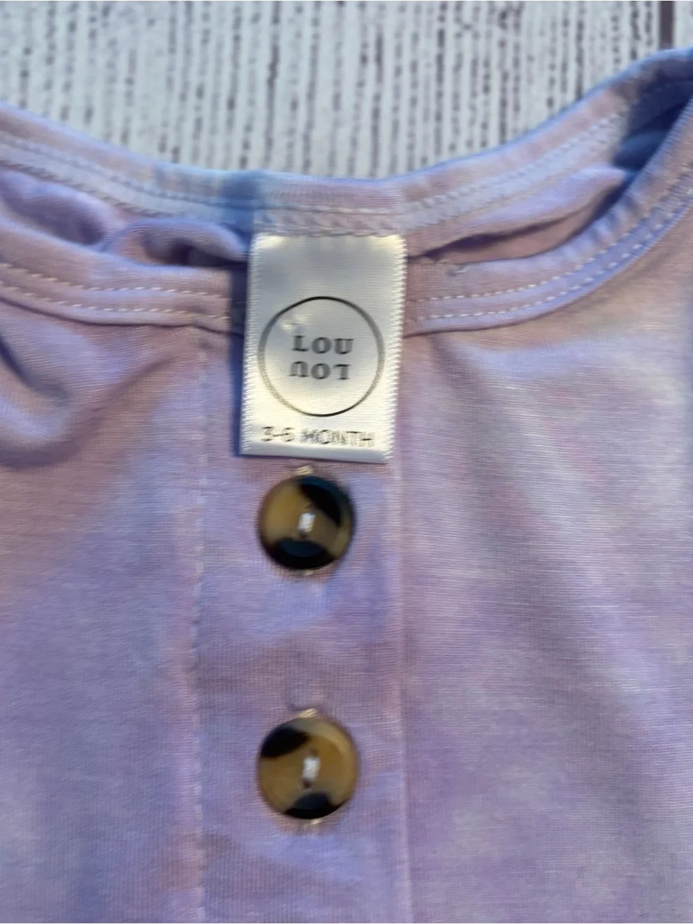 Lou Lou & Company Lilac Baby Knotted Gown Size 3-6 months